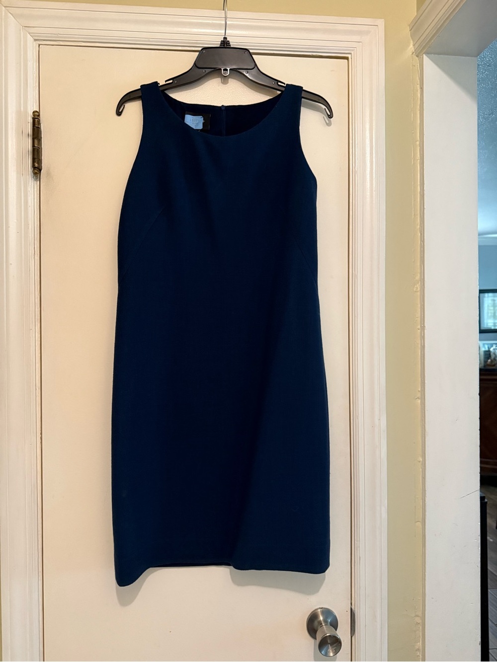 Akris Sleeveless Navy Sheath Dress